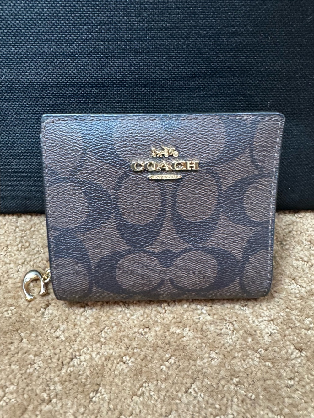 Coach Snap Wallet in Signature Canvas,